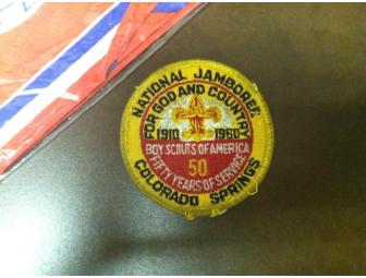 MINT 1957 National Jamboree Neckerchief & 50th Anniversary Patches