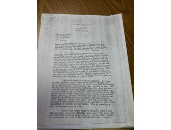 Copy of Waite Phillips Letter Donating Philmount Scout Ranch to the BSA