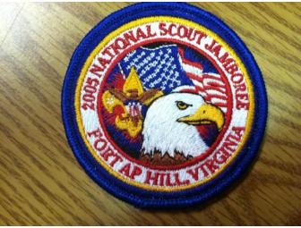 Extremely RARE Etched Fort AP Hill 2005 National Scout Jamboree Patches