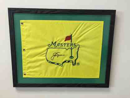 Masters Package including framed and signed Golf Flag by Jack Nicklaus