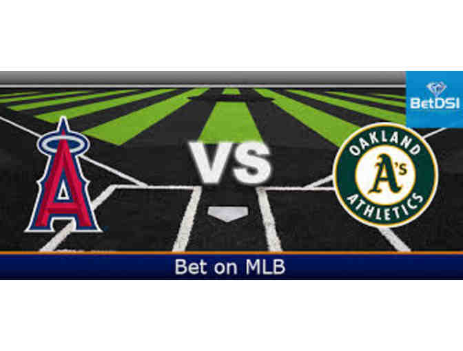 4 Excellent Tickets to  Oakland A's vs Angels Baseball Game and Parking