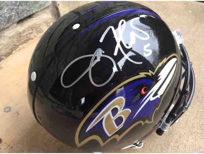 Joe Flacco Baltimore Ravens Autographed Full Size Proline Helmet