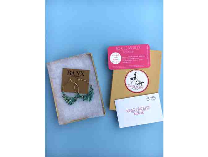$25 Gift Card, 15% Coupon, & Banx Earrings from Scout and Molly's Boutique
