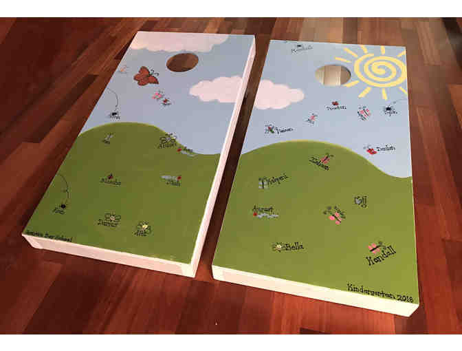 Corn Hole Set Personalized By Your Child's Class