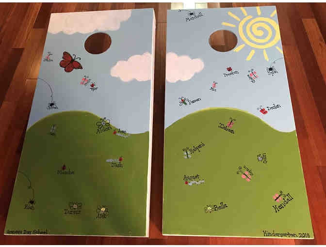 Corn Hole Set Personalized By Your Child's Class