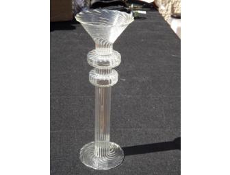 Crystal Candlesticks - pair