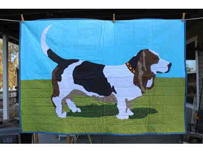 Basset hound quilt