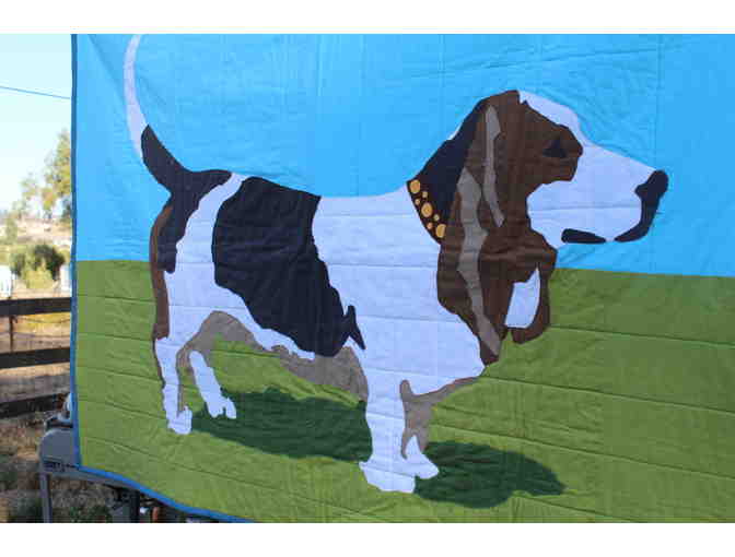 Basset hound quilt