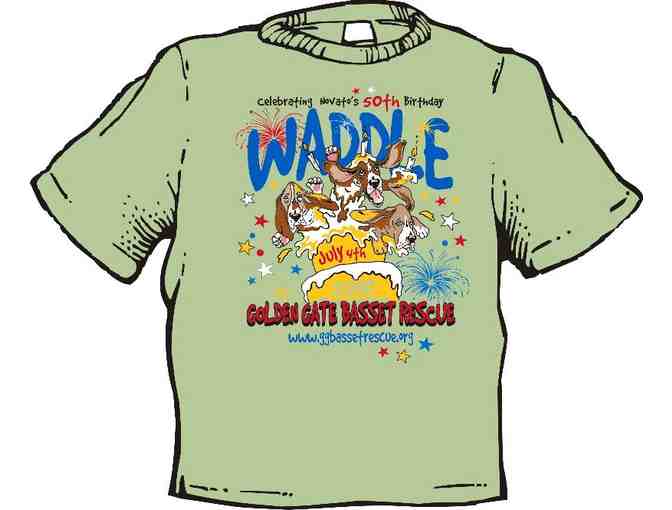 Assortment of 5 Basset Hound and GGBR commemorative TShirts - 2 XL