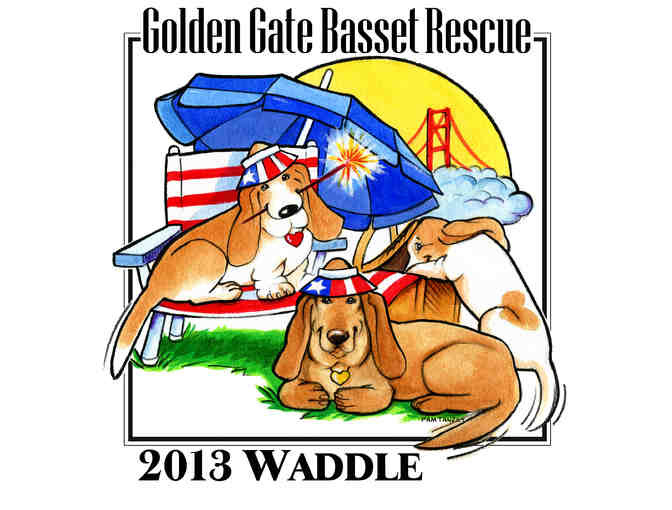 Assortment of 5 Basset Hound and GGBR commemorative TShirts - 2 XL