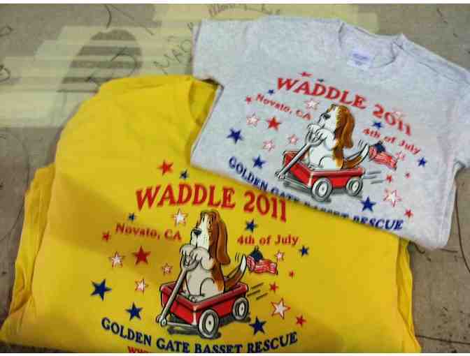 Assortment of 3 Basset Hound and GGBR commemorative TShirts - 4XL