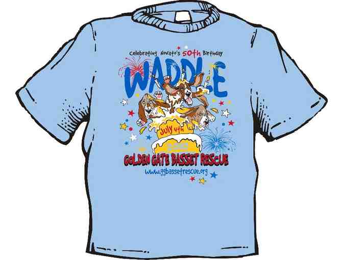 Assortment of 5 Basset Hound and GGBR commemorative TShirts - Extra Large