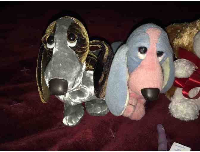 Lot of 12 Basset Hound stuffed animals