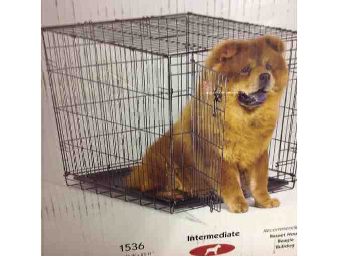 Folding dog crate by icrate (intermediate size)