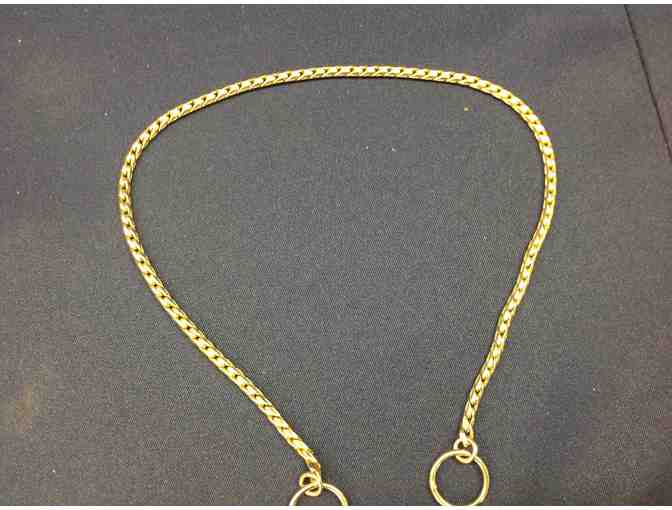 Show slip collar - gold chain