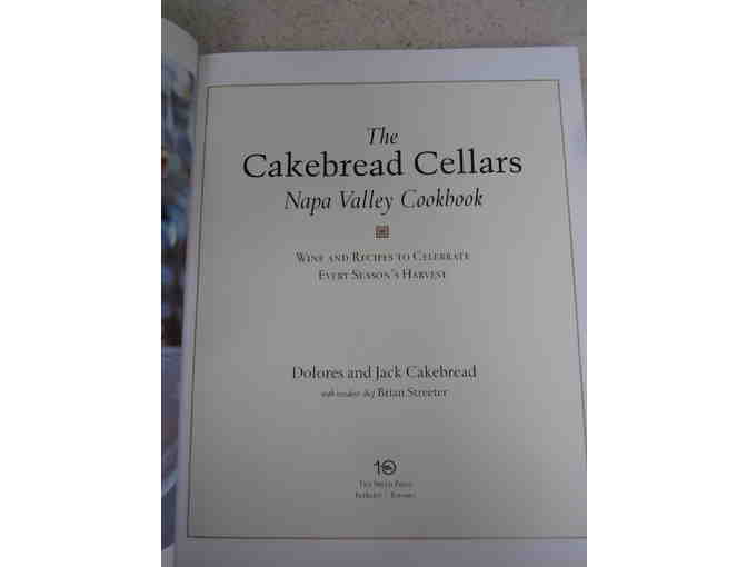 Cookbook, Cakebread Cellars Napa Valley, signed copy