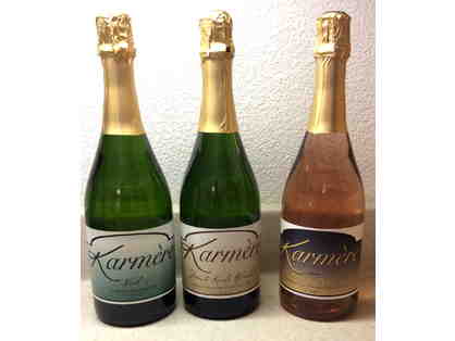 Trio of White Sparkling Wines__Karmere Vineyards and Winery, Plymouth, CA