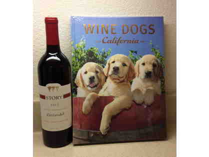 Book and Bottle_Story Winery 2013 Zinfandel and Wine Dogs California book
