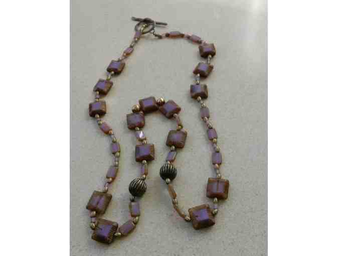 Purple Stone Necklace made by Nancee Tavares