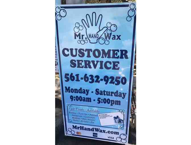 Mr. Hand Wax - A $25 Gift Card