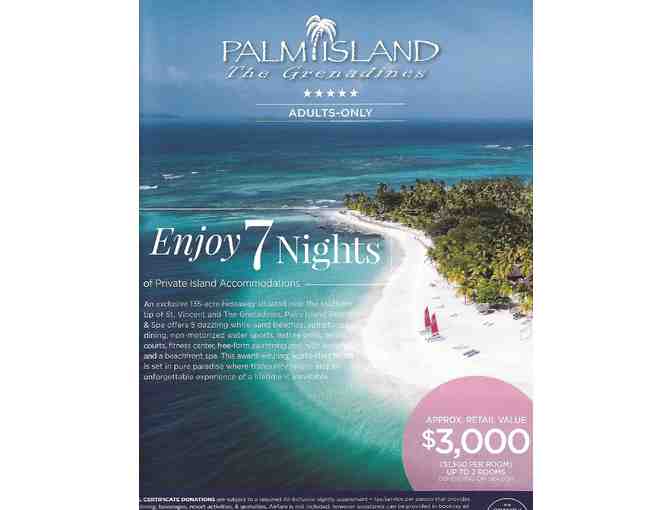 Palm Island Resort & Spa - The Grenadines -Enjoy 7 Nights on a Private Island - Adult Only