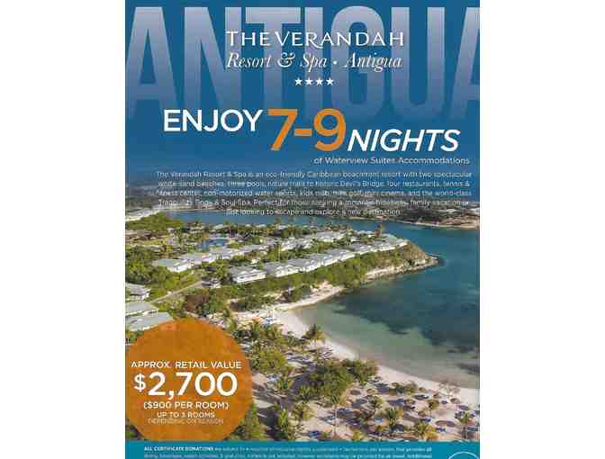The Verandah Resort & Spa - Antigua - Enjoy 7-9 Nights of Waterview Suite Accomodations