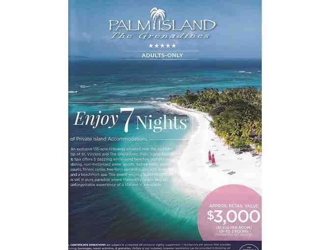 Palm Island Resort & Spa - The Grenadines -Enjoy 7 Nights on a Private Island - Adult Only