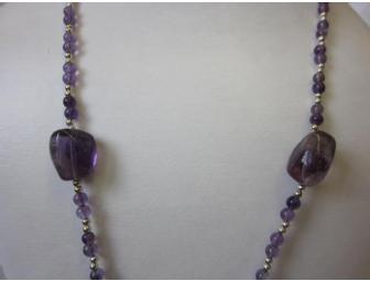Amethyst and Sterling Necklace