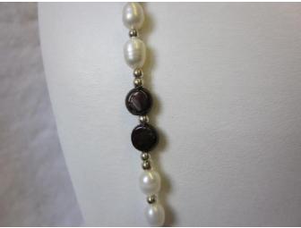 Freshwater Pearl with Indian Garnets