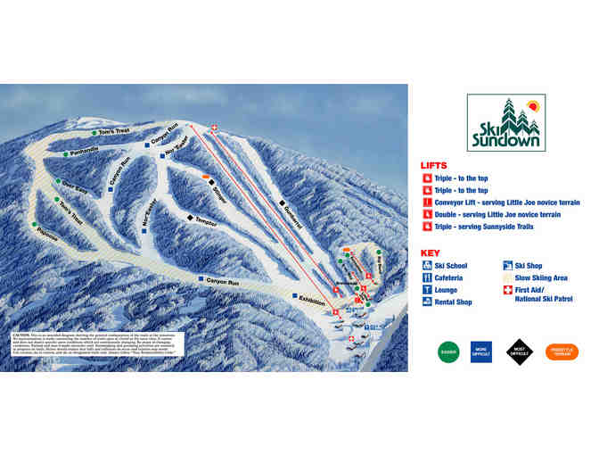 Two (2) Eight Hour Lift Ticket  Vouchers - New Hartford, CT