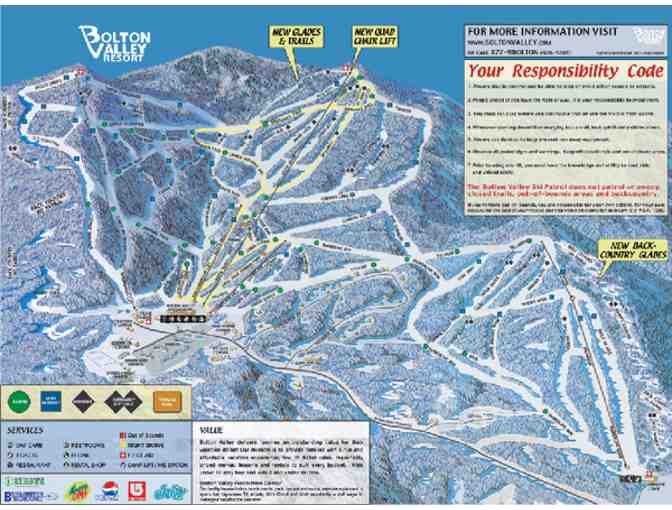 Two One-Day Lift Tickets - Bolton Valley Ski Resort, Bolton Valley, NY