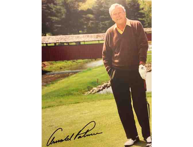 Arnold Palmer Autographed Photo & Two Antigua Shirts