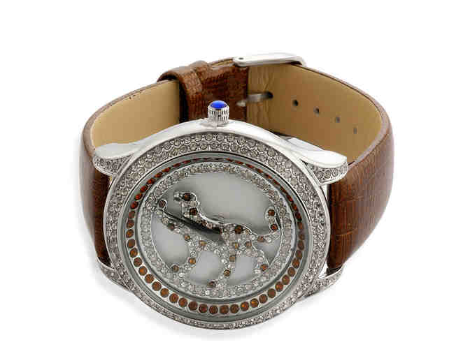 Austrian Crystal Watch with Panther Embellishment