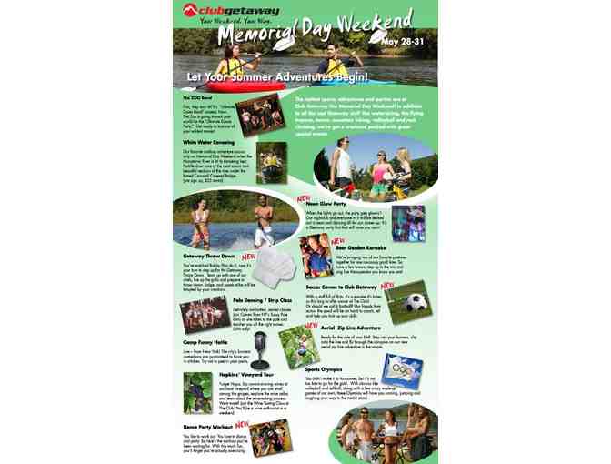 All Inclusive Mini-Week Family Vacation  for Four  at Club GetAway - Kent, CT