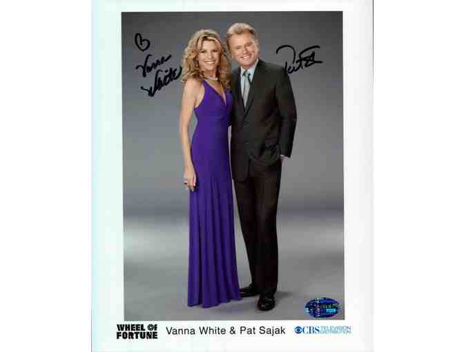 4 VIP Passes to Wheel of Fortune  - Autographed Photo Vanna White & Pat Sajak & Swag