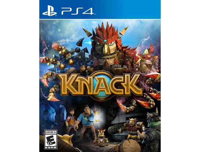 Two PS4 Games & PlayStation Swag!  -  Mindcraft & Knack - Rated Everyone 10+