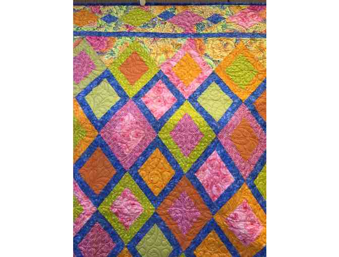 Hand-Made Quilt - Diamond Pattern