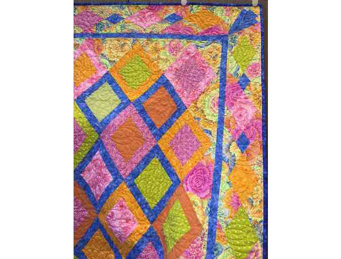 Hand-Made Quilt - Diamond Pattern