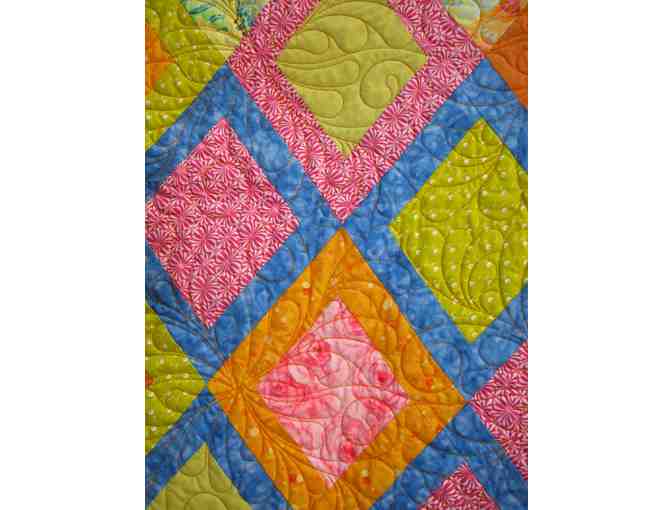 Hand-Made Quilt - Diamond Pattern