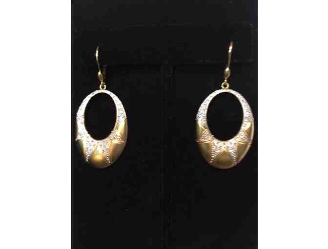 Ross Simons  18K Gold Over Silver Hoop Earrings