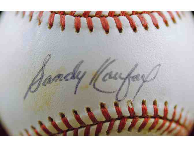 Sandy Koufax Autographed Baseball