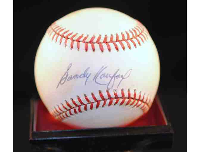 Sandy Koufax Autographed Baseball