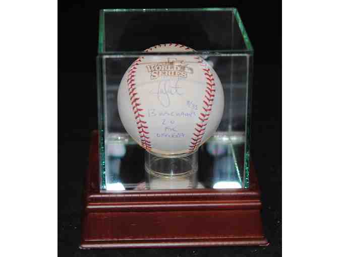 Jon Lester Autographed World Series Baseball