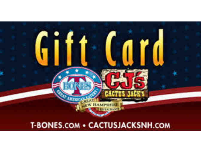 $25 Gift Certificate to T-Bones or Cactus Jack's - Photo 1