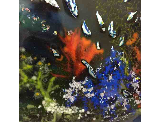 'Shining Depth' - Fused Glass Piece by Artist Verne Orlosk - Photo 2