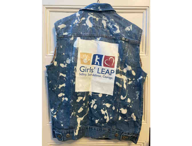 One-of-a-Kind Custom Girls' LEAP Denim Vest