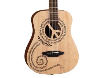 Luna Safari Peace Travel Acoustic Guitar