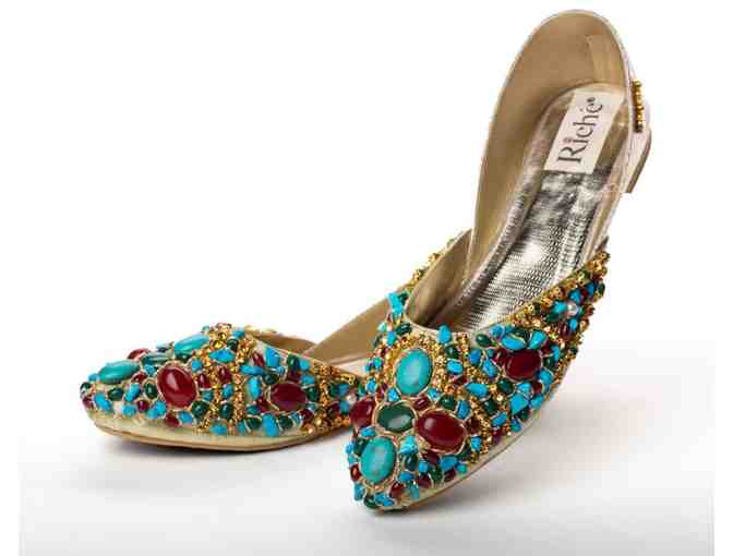 Luxury Footwear: Gem - Fuerza Flats, Size 7
