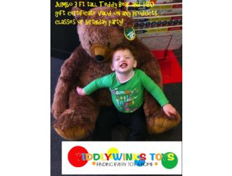 $50 Gift Certificate and Jumbo Brown Teddy Bear!