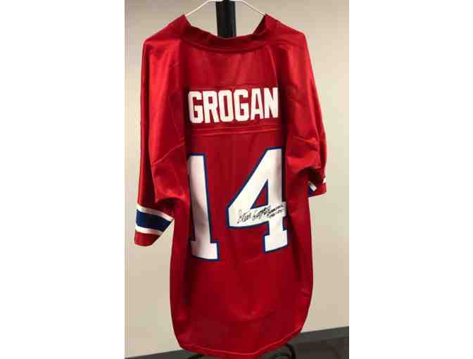 Signed Steve Grogan Jersey